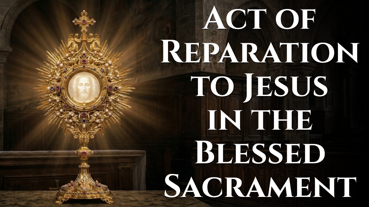Act of Reparation to Jesus in the Blessed Sacrament - The Catholic Crusade